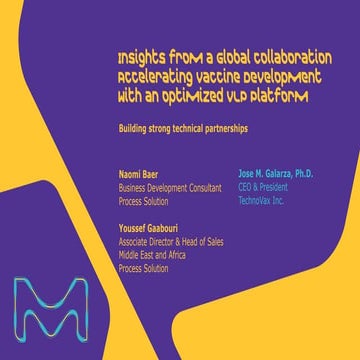 Insights from a Global Collaboration Accelerating Vaccine Development with an Optimized VLP Platform