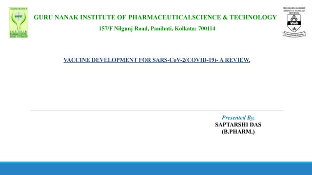 Vaccine development for covid 19