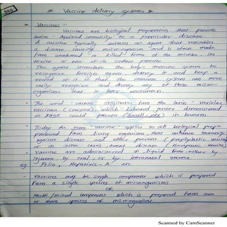 Vaccine drug delivery system