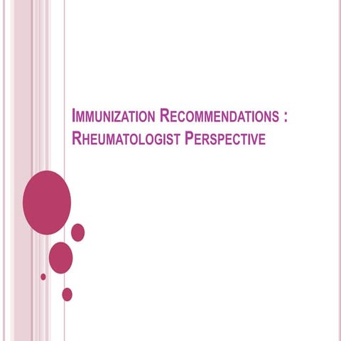 Vaccine recommendations in children with rheumatological diseases