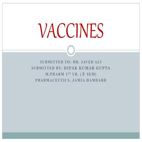 Vaccines | PPTX