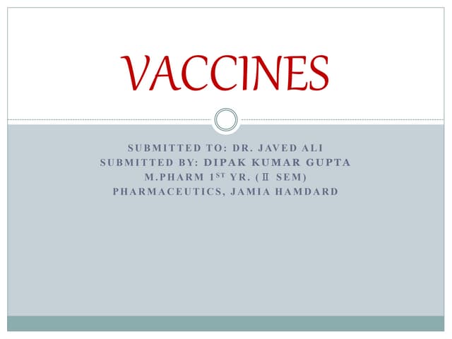 Vaccines