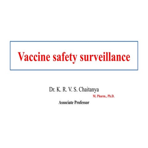 Adverse event following immunizations and Vaccine safety surveillance.pptx