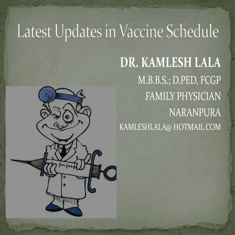 Vaccine schedule 2019