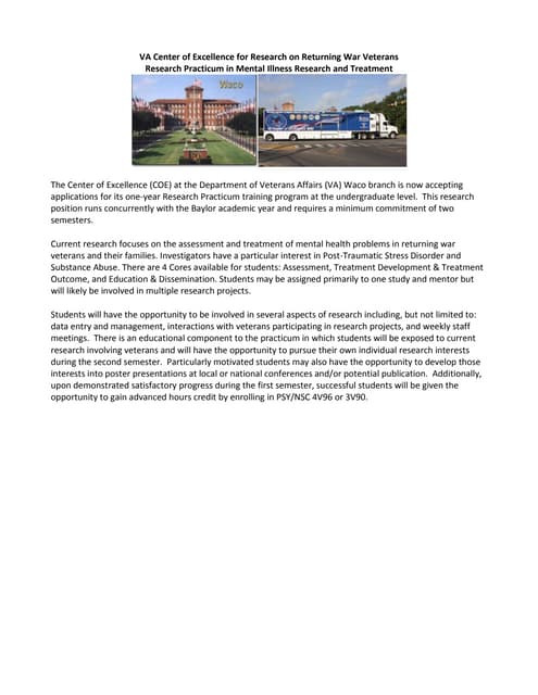 Va Center Of Excellence Research Pr...