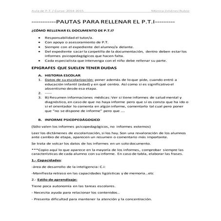 PTI cómo cumplimentar | DOCX