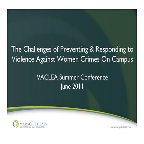 The Challenges of Preventing & Responding to Violence Against Women Crimes on...
