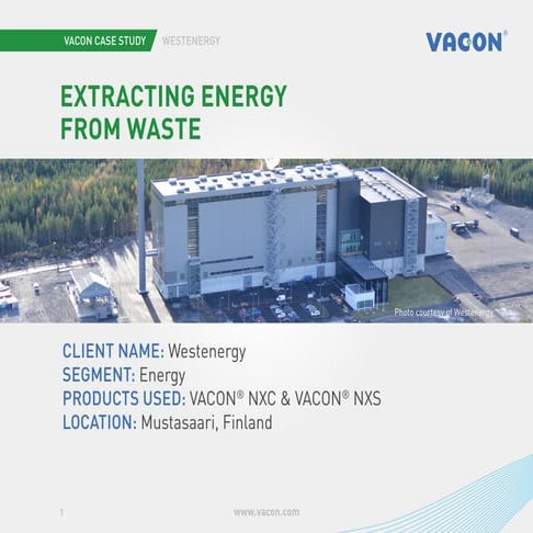 Extracting energy from waste