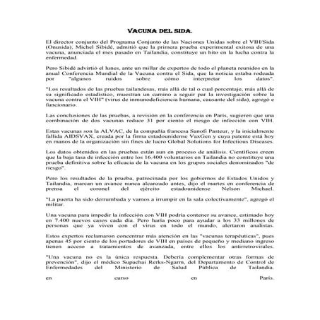 Vacuna Del Sida