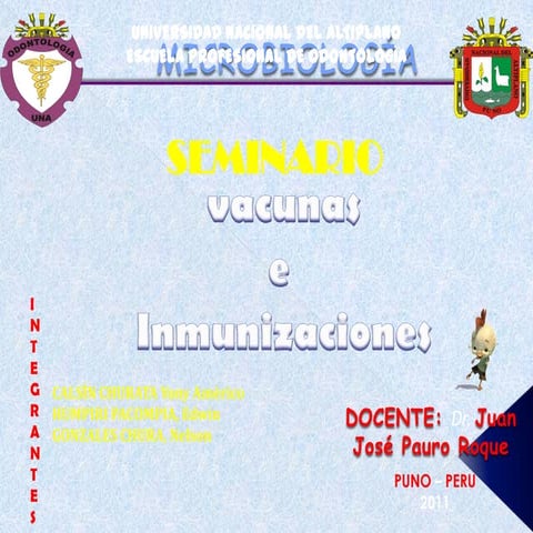 Vacunas e inmunizaciones