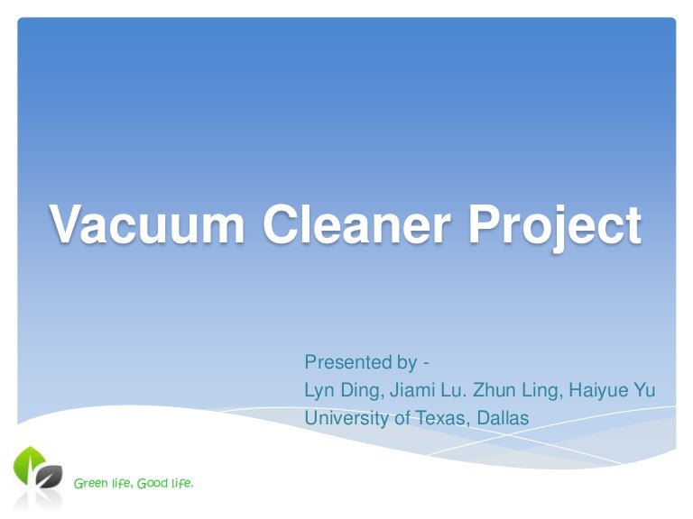 Vacuum Cleaner Project Presentation