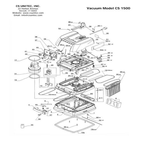 Industrial Vacuum: CS 1500 | PDF