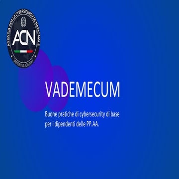 Buone pratiche di cybersecurity di base per i dipendenti delle PP.AA.