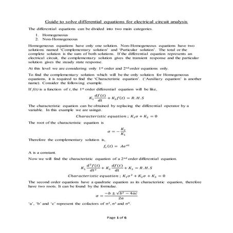 Electrical circuit analysis