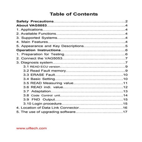  Excellent tool Vag5053 manual