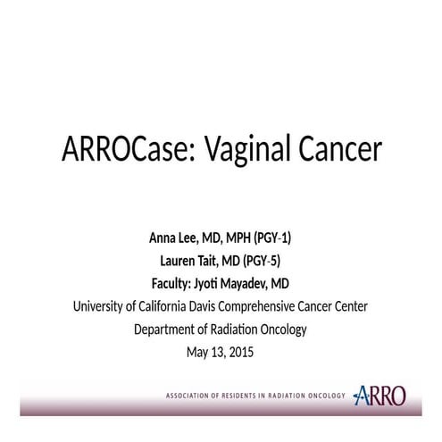 VaginalCancer 111.pptx RADIATION ONCOLOGY