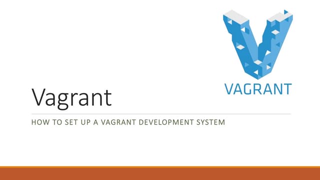 Vagrant  WordCamp Hamilton