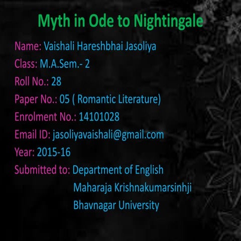 Myth in Nightingale