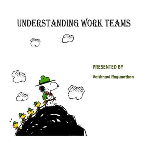 Understanding work teams