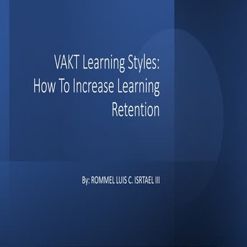 VAKT Learning Styles