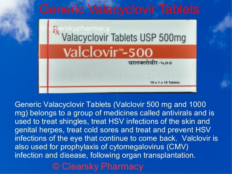 Valtrex tablets 500mg