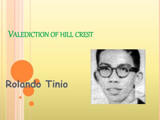 Rolando S. tinio's Life and works | PPTX | Poetry | Books and Literature