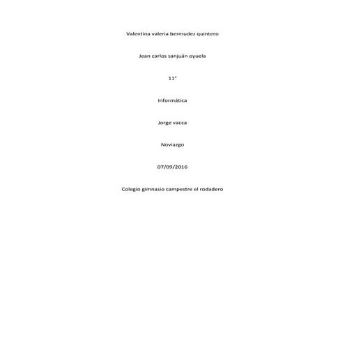 Valentina valeria bermudez quintero