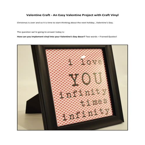 Valentine craft | PDF
