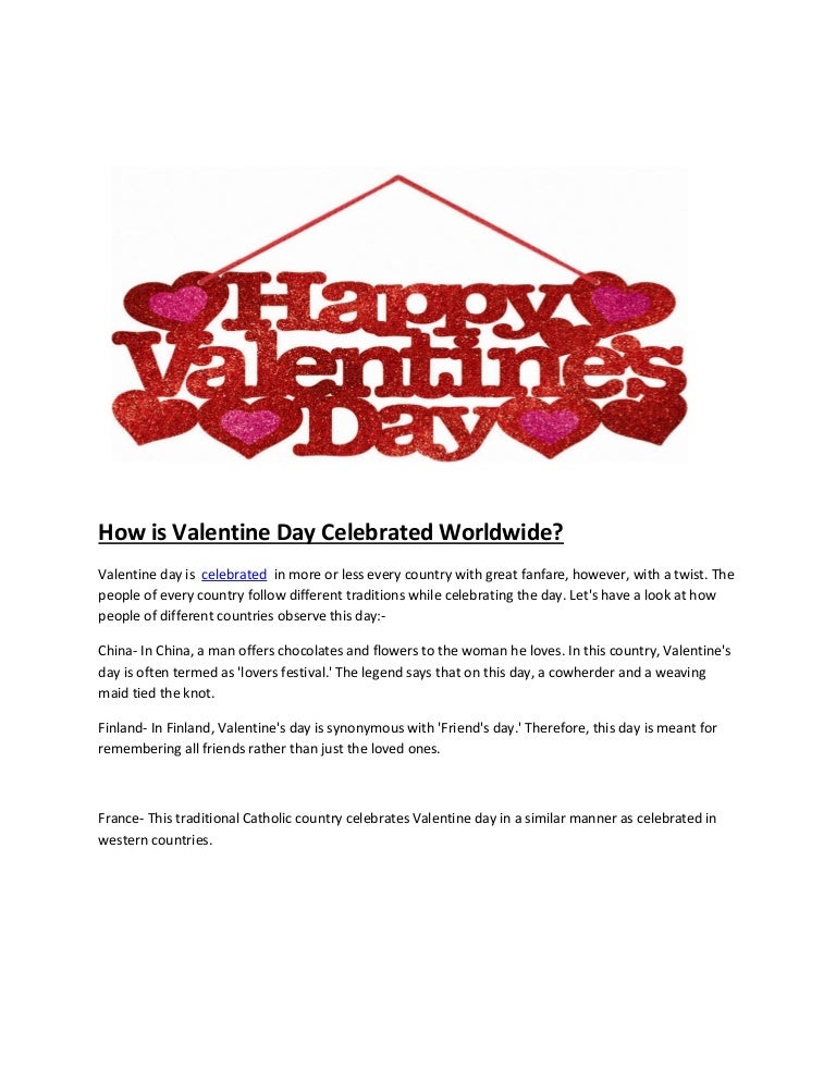 Valentine day celebrated_worldwide
