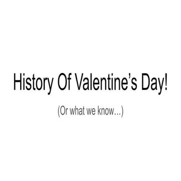 Valentine's Day history activity 