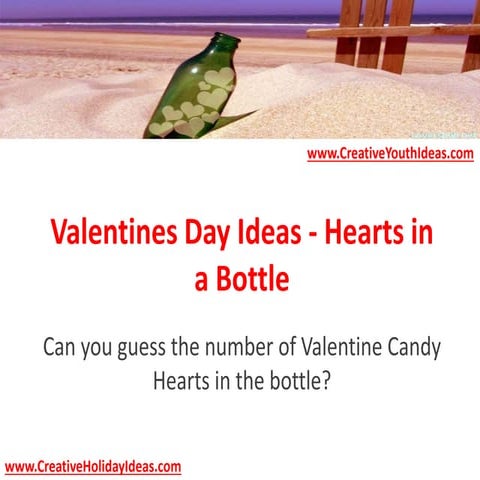 Valentines Day Ideas - Hearts in a Bottle