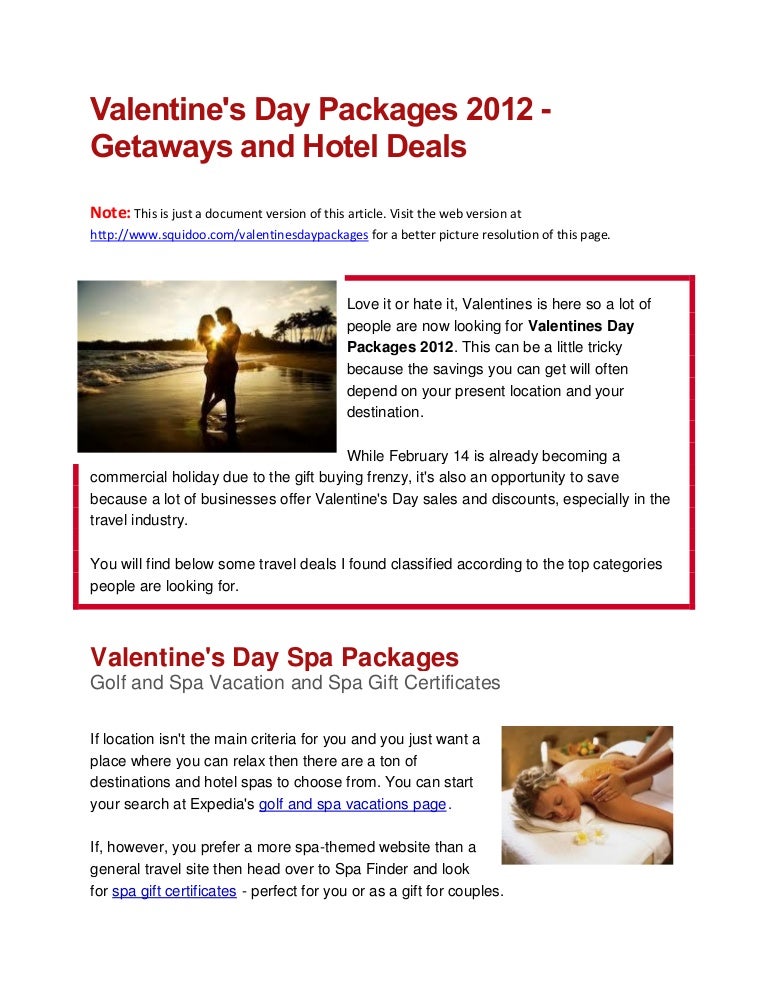 valentine's day packages 2012 atlanta