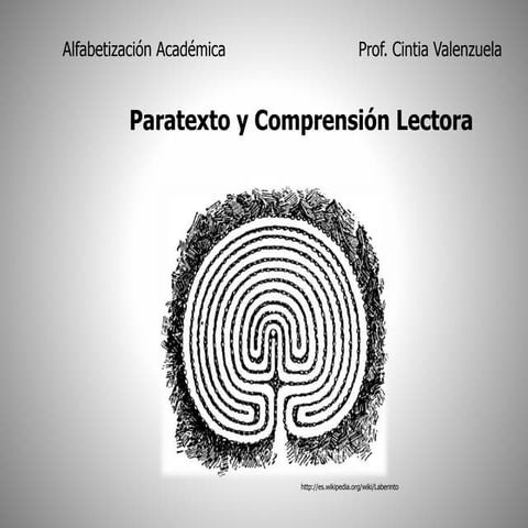 Partexto y comprensión lectora