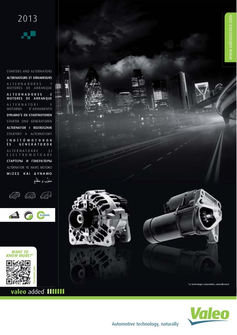 Valeo Starters & Alternators 2013 catalogue 941346