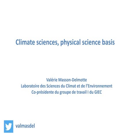 Media Workshop - Introduction to climate change science