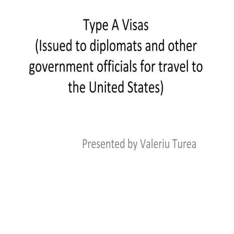 Valeriu Turea Type A Visas