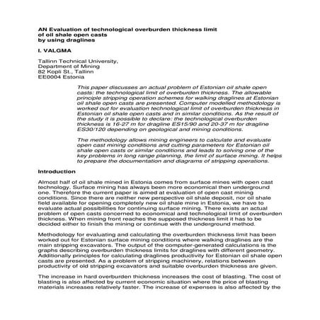 Valgma an evaluation_of_technological_overburden_thickness_limit