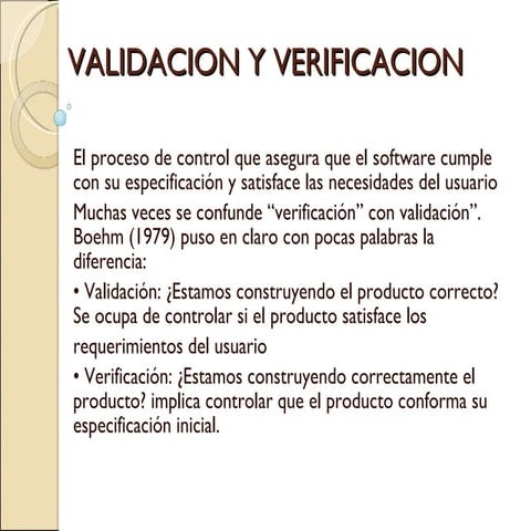 Validacion Y Verificacion