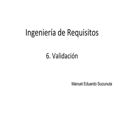 Validación de Requerimientos