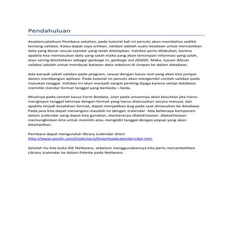 Menjaga Validasi tanggal dengan Jcalendar pada java