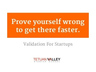 startup validation