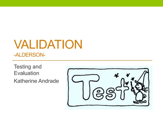 Validation