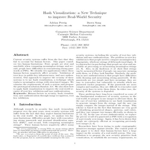 Hash Visualization a New Technique to improve Real World CyberSecurity