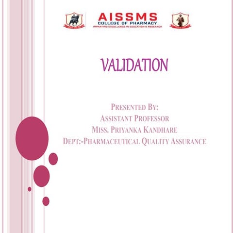  Pharmacutical Validation