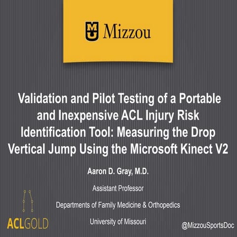 Measuring the Drop Vertical Jump using the Microsoft Kinect