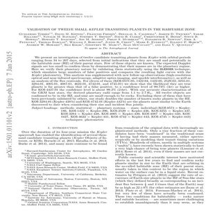 Validation of twelve_small_kepler_t...