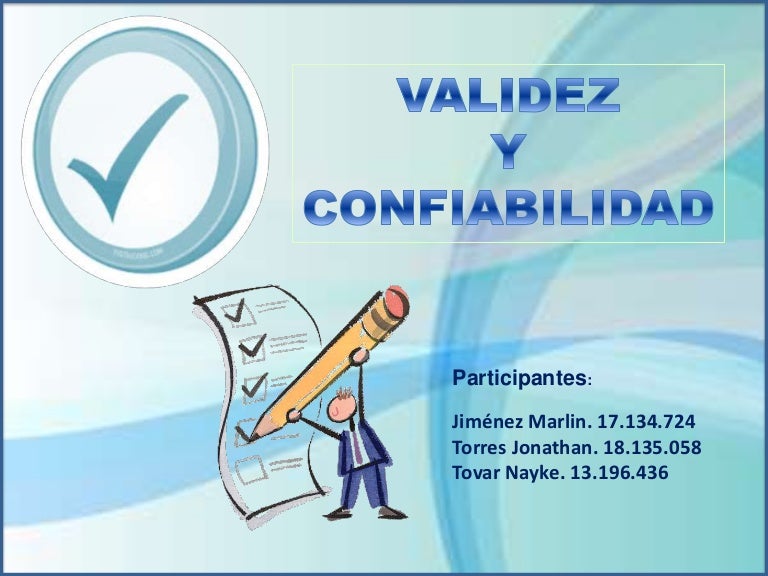 Diseño Cuantitatio de la Validez y