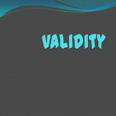 Validity | PPT
