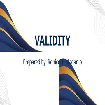 VALIDITY of the asssessemnt instruments of learning