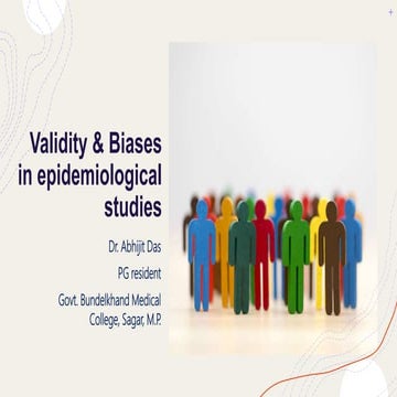 Validity and bias in epidemiological study